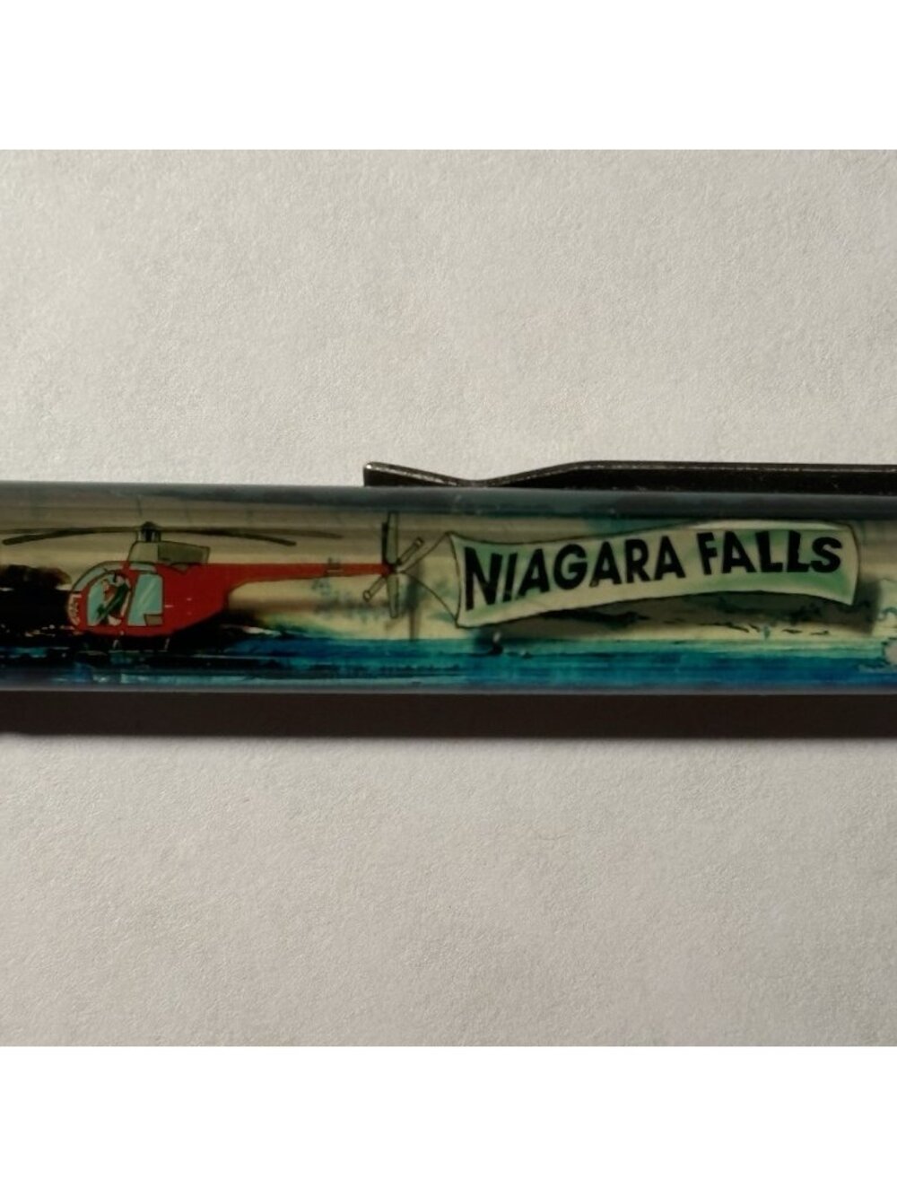 Niagara Falls New York Canada Floaty Pen Sightseeing Helicopter Moves Souvenir
